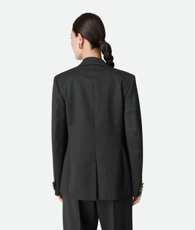 Veste en twill de laine Mouline
