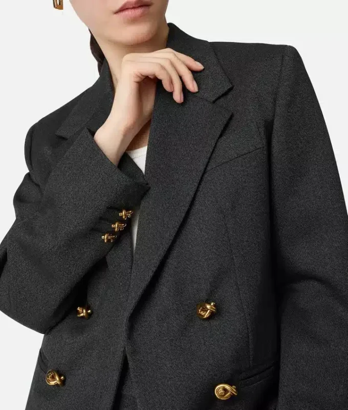 Veste en twill de laine Mouline