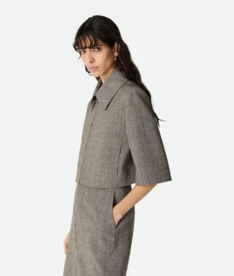 Veste en viscose et soie