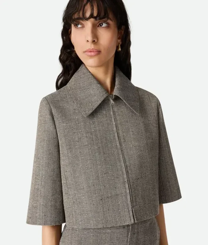 Veste en viscose et soie Veste en viscose et soie