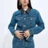 Veste indigo moyen