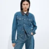 Veste indigo moyen