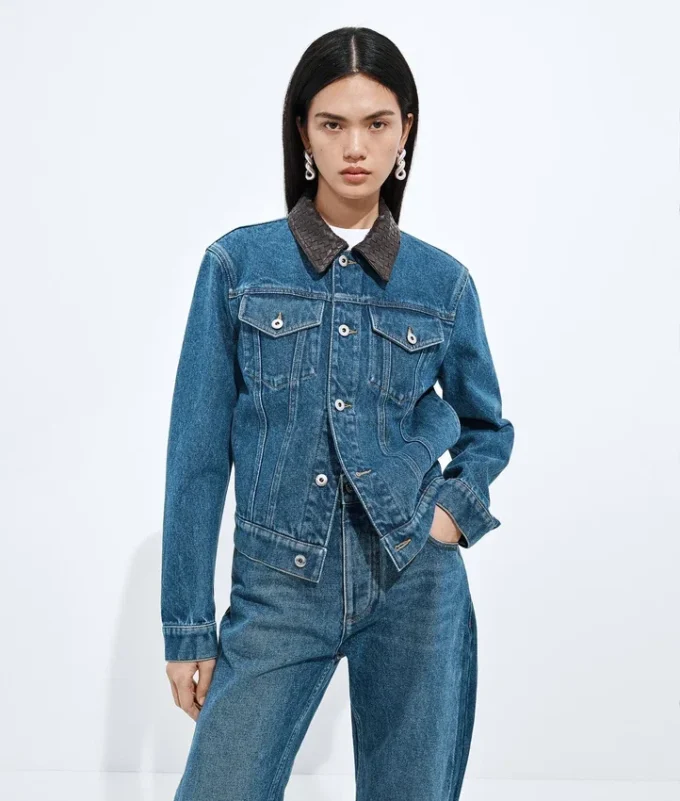 Veste indigo moyen