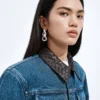 Veste indigo moyen